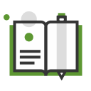 book and pencil icon