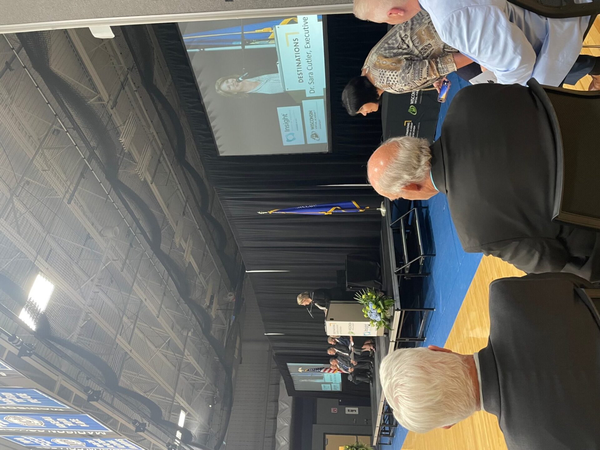 Executive director speaking in the graduation