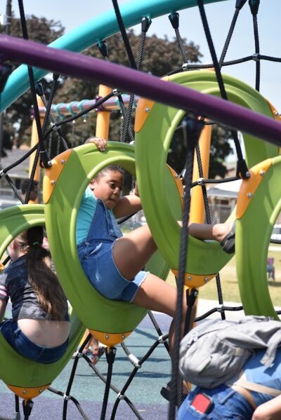 boy playing in the park