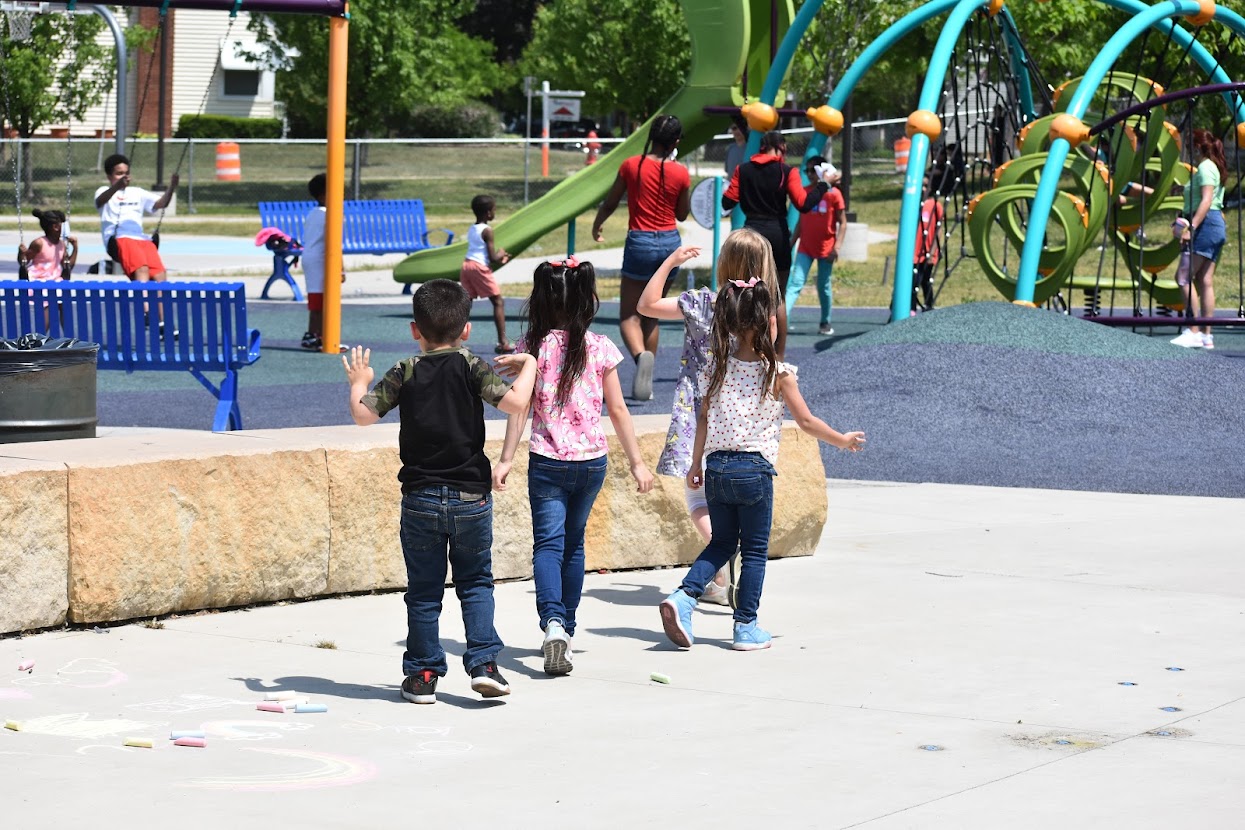 kids playing in the park